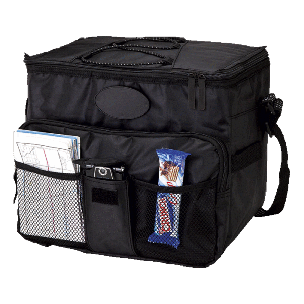 18 Can Cooler with 2 Front Mesh Pockets